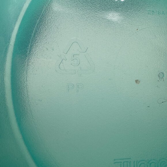 Vintage Tupperware Mixing Storage Bowl Wonderlier Bowl turquoise blue missing li - Picture 5 of 10